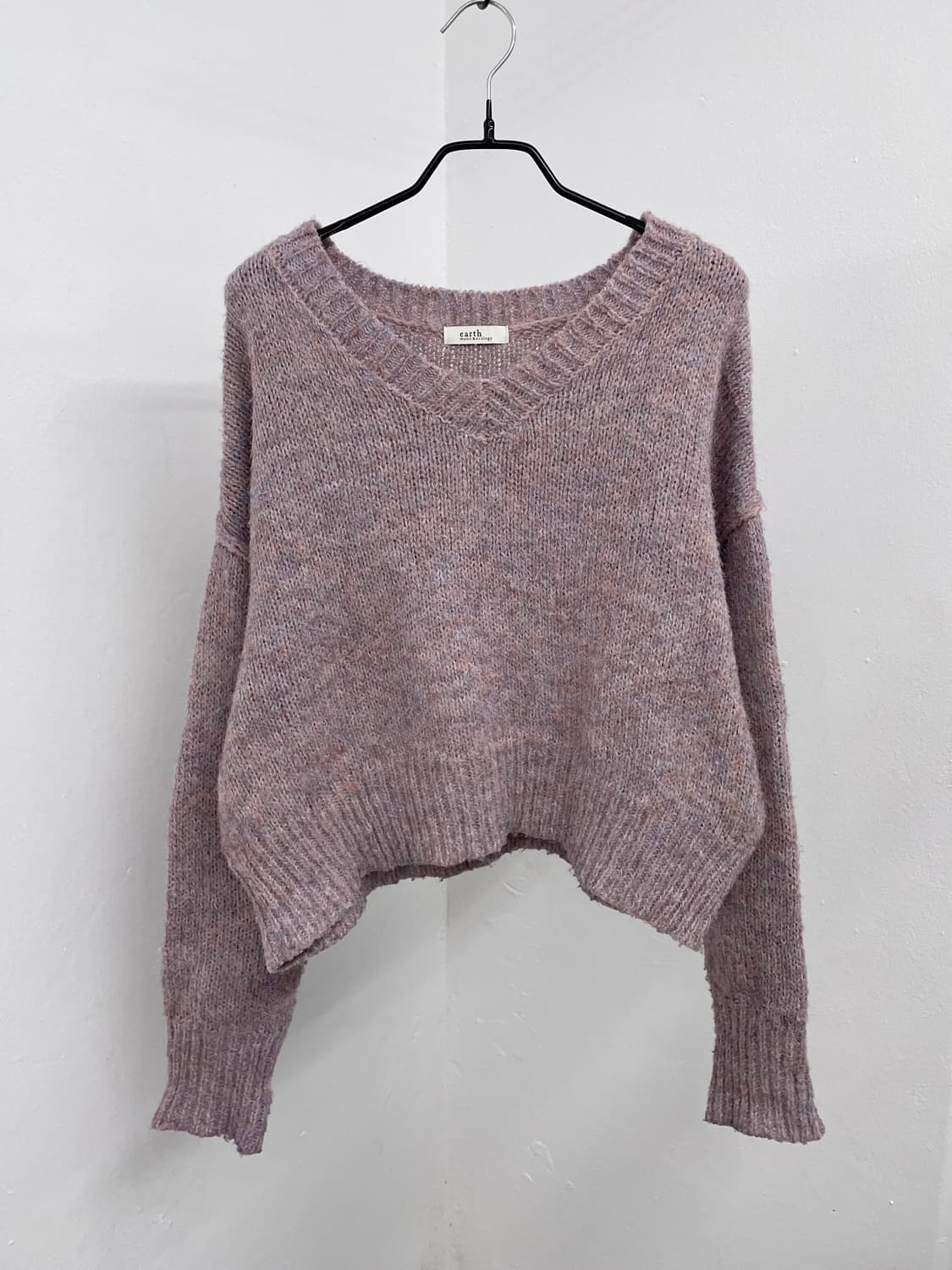 얼스뮤직앤이콜로지 부클 라벤더 니트 상품이미지3