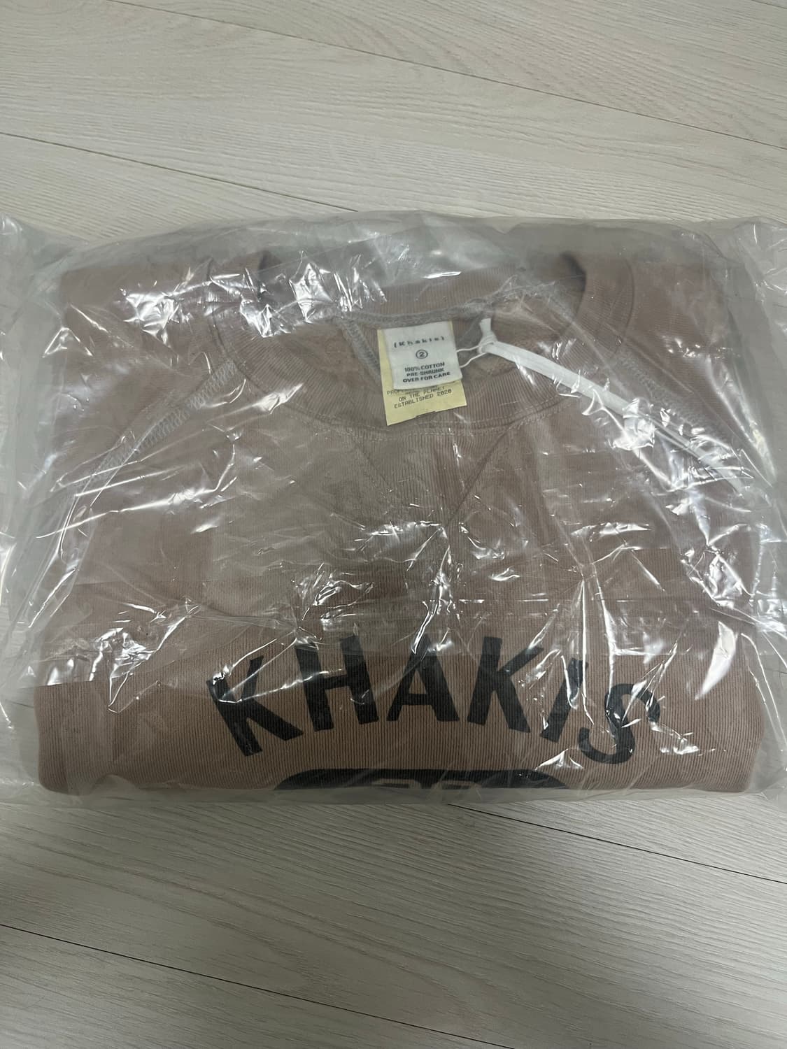 카키스 맨투맨 M사이즈 새제품 상품이미지4