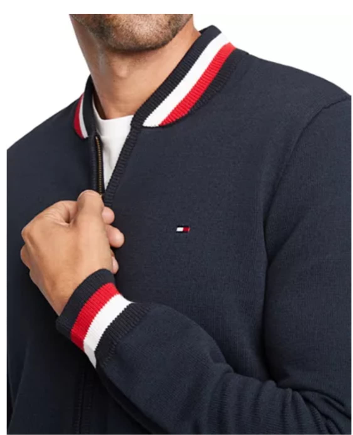 M ) 타미힐피거 네이비 니트 자켓 상품이미지1