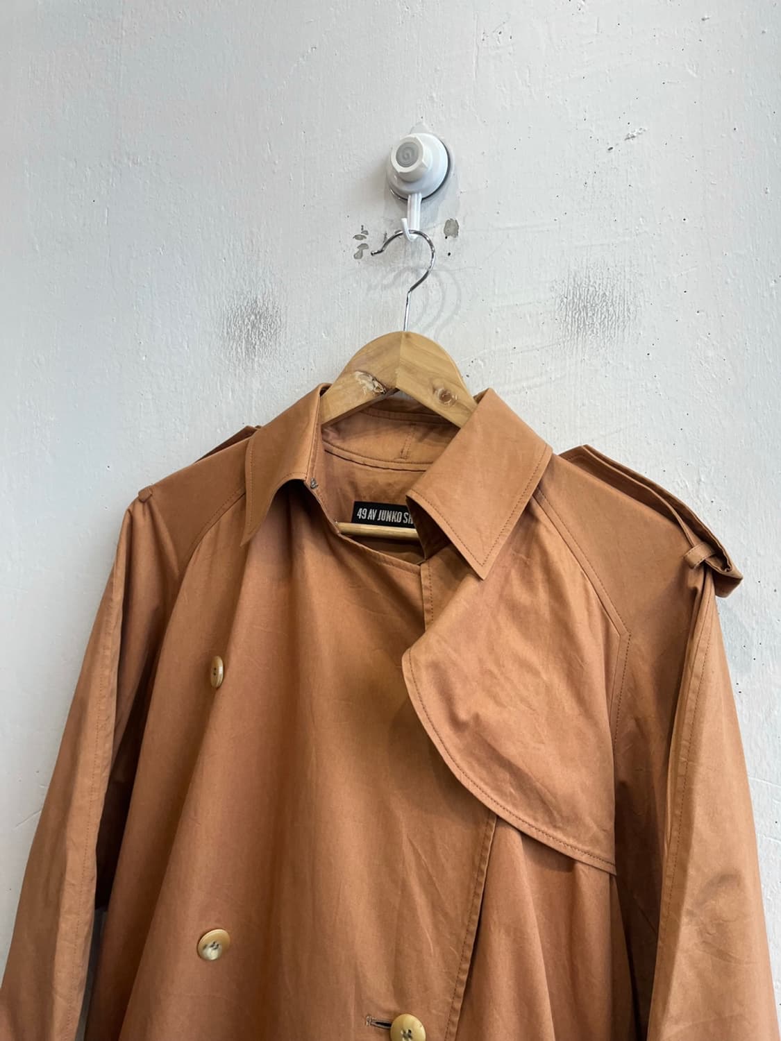 JUNKO SHIMADA 벨티드 트레치코트 Made in JAPAN 상품이미지2