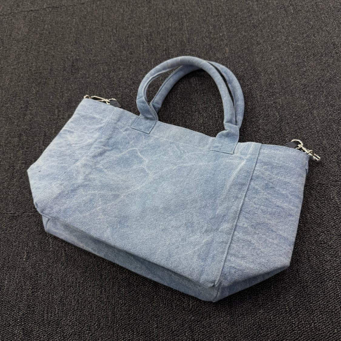 GANNI 가니 로고 데님 토트백 상품이미지2