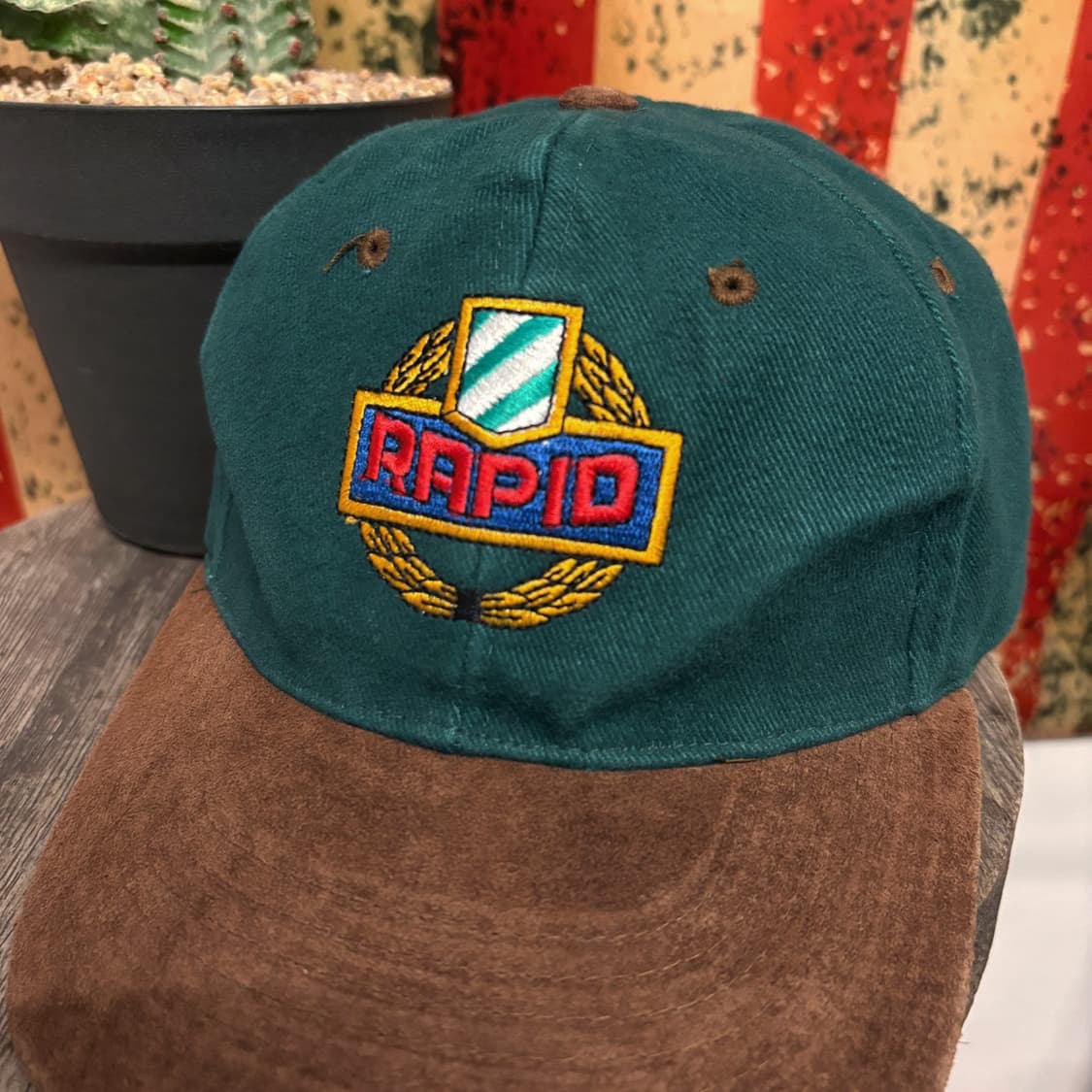 90s 라피드 빈 풋볼팀 크루 스웨이드 볼캡 N260 상품이미지2