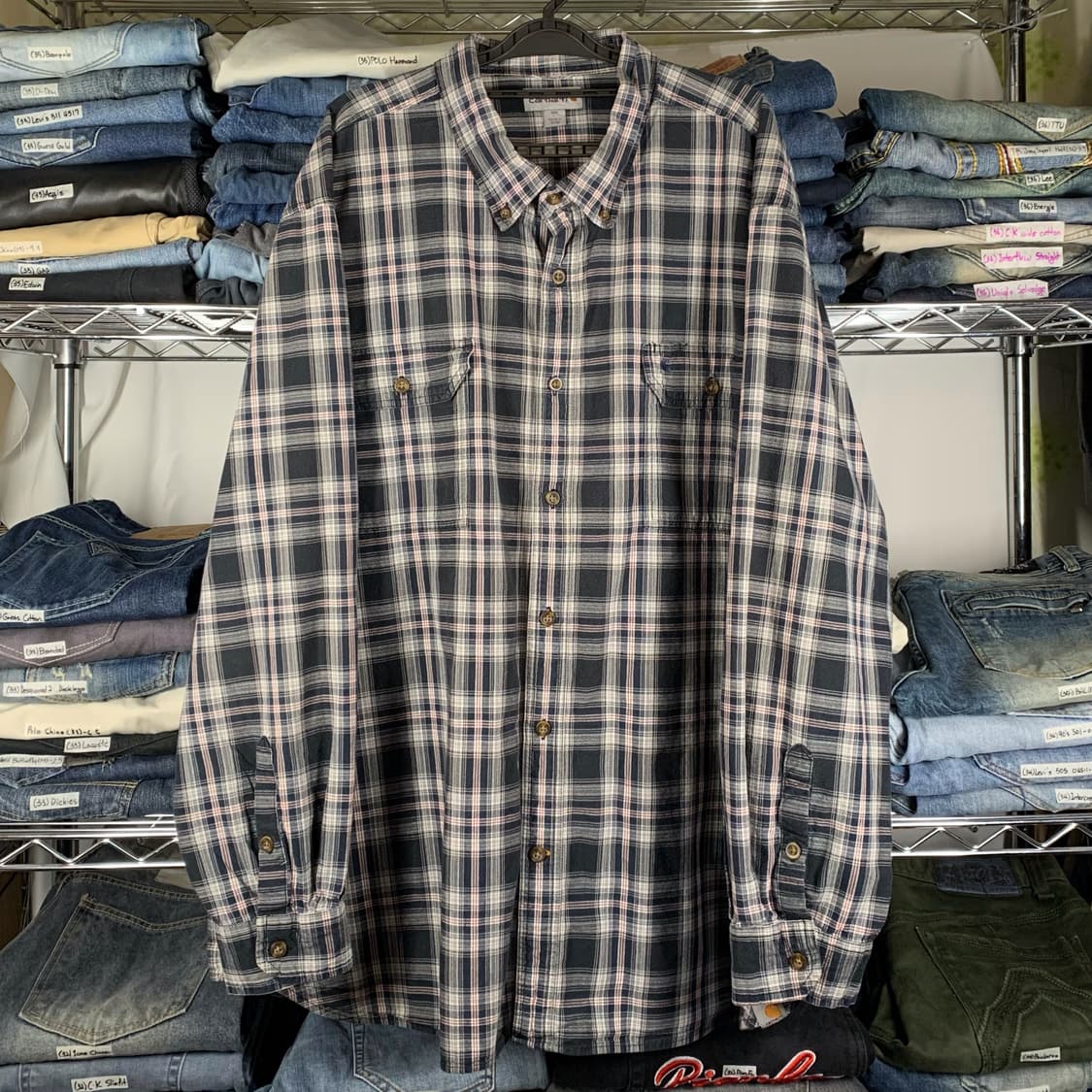 [3XL] 칼하트 타탄체크 워크셔츠 상품이미지2