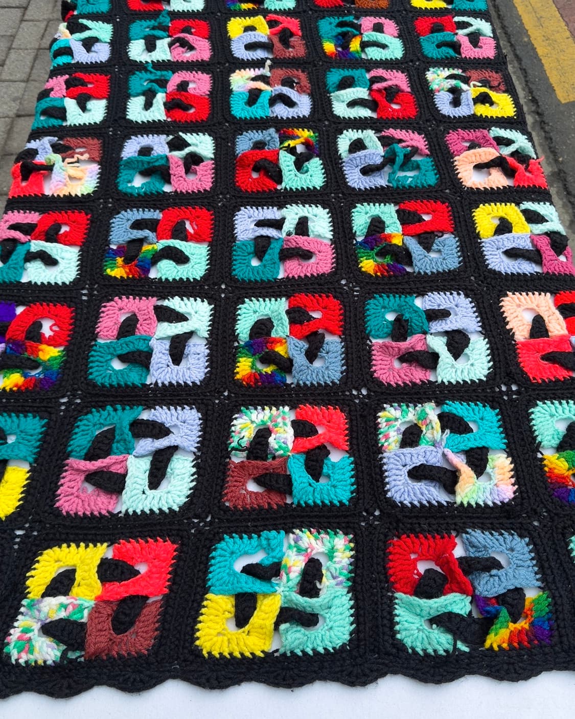 빈티지 소품 USA 크로셰 블랭킷 상품이미지1