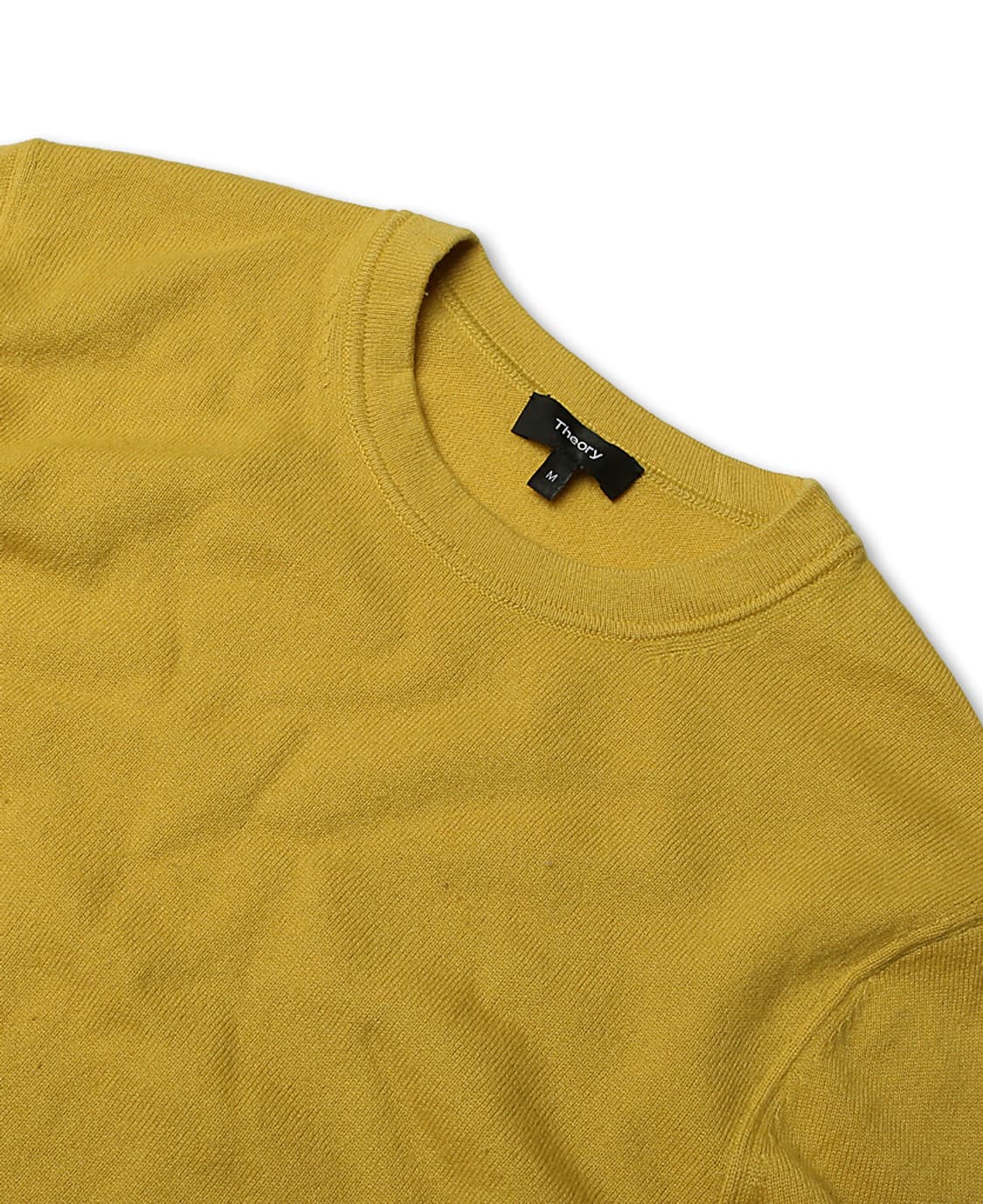 띠어리 [Theory] 캐시미어 100% 머스타드 라운드 니트 티셔츠 상품이미지2