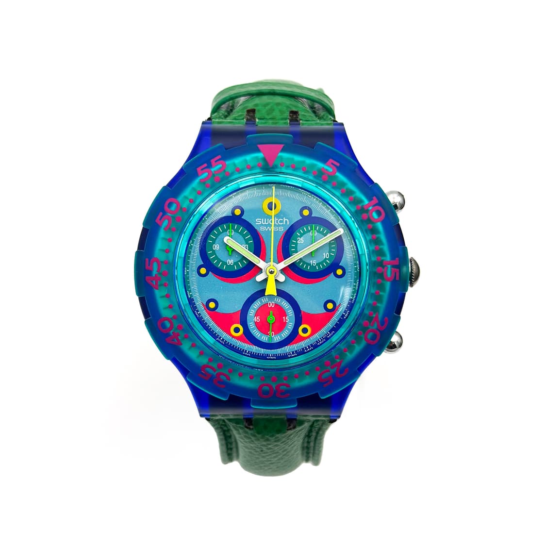 94년판 빈티지 스와치 아쿠아크로노 blue sky 상품이미지2