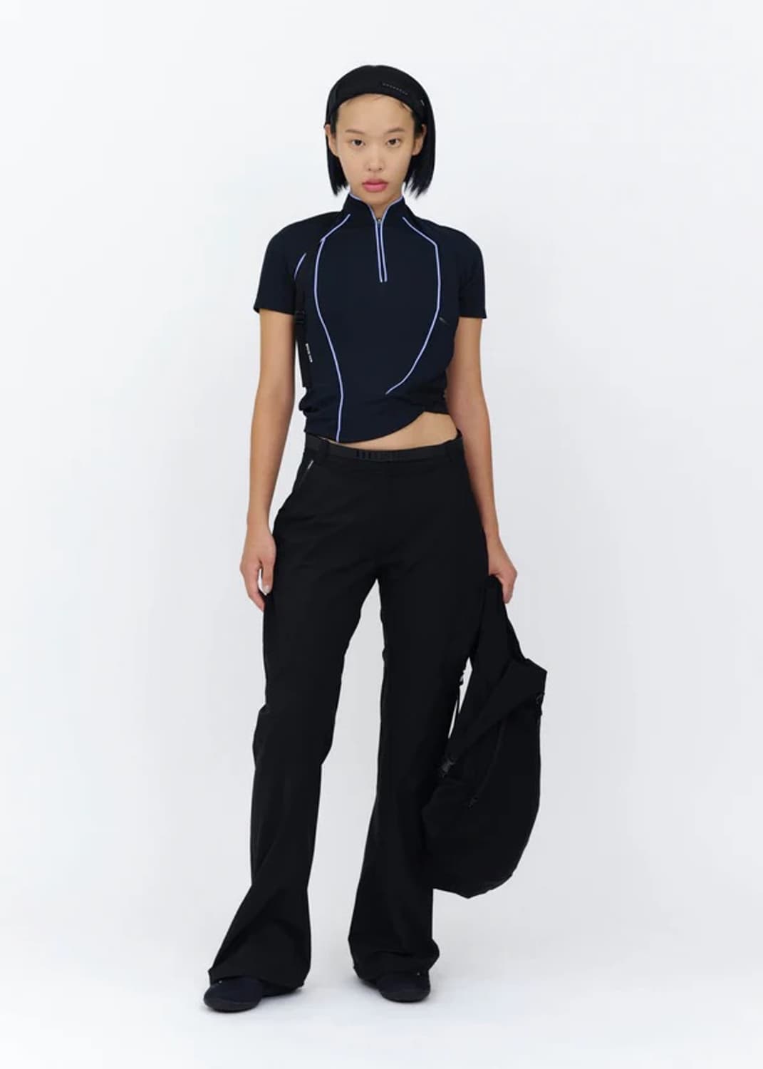 혜인서 twisted track top 블랙 상품이미지1