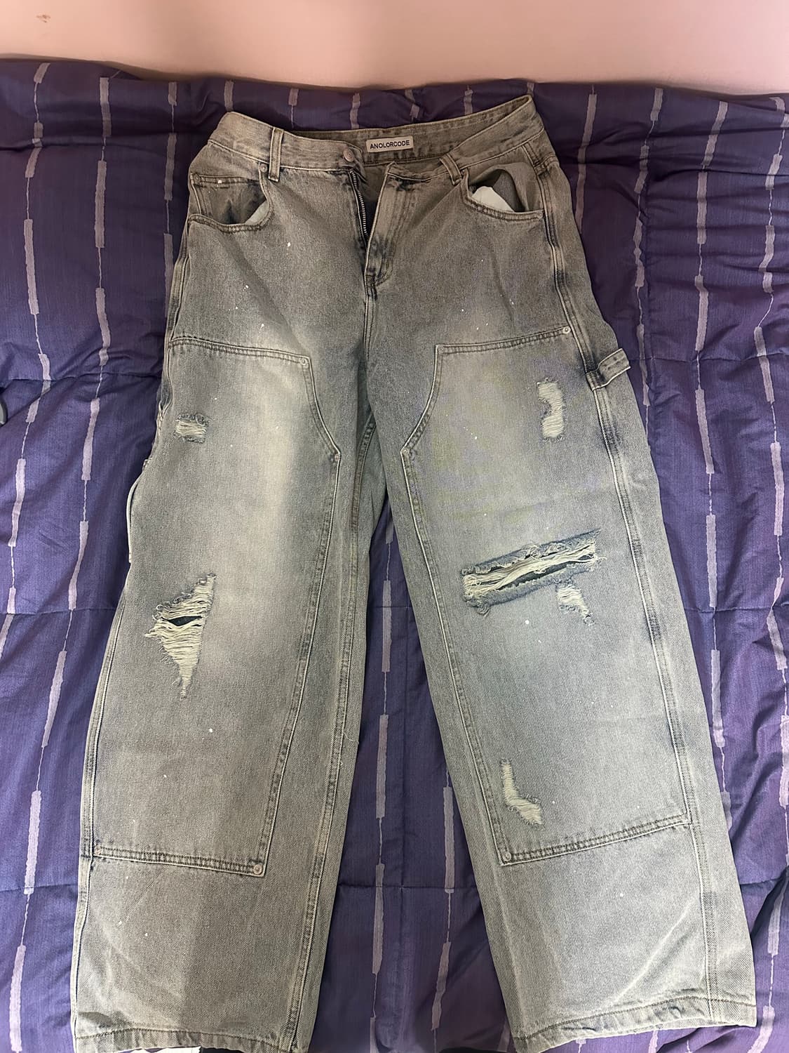 [텍 제거 새상품] 어널러코드 Painting Carpenter 데님 상품이미지8