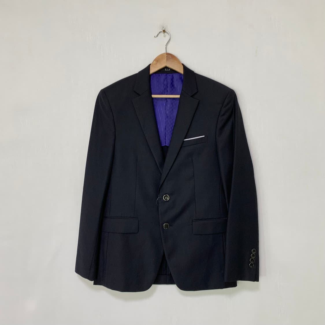 지오송지오 다크 네이비 싱글 남성 정장 자켓 블레이저 100 상품이미지1