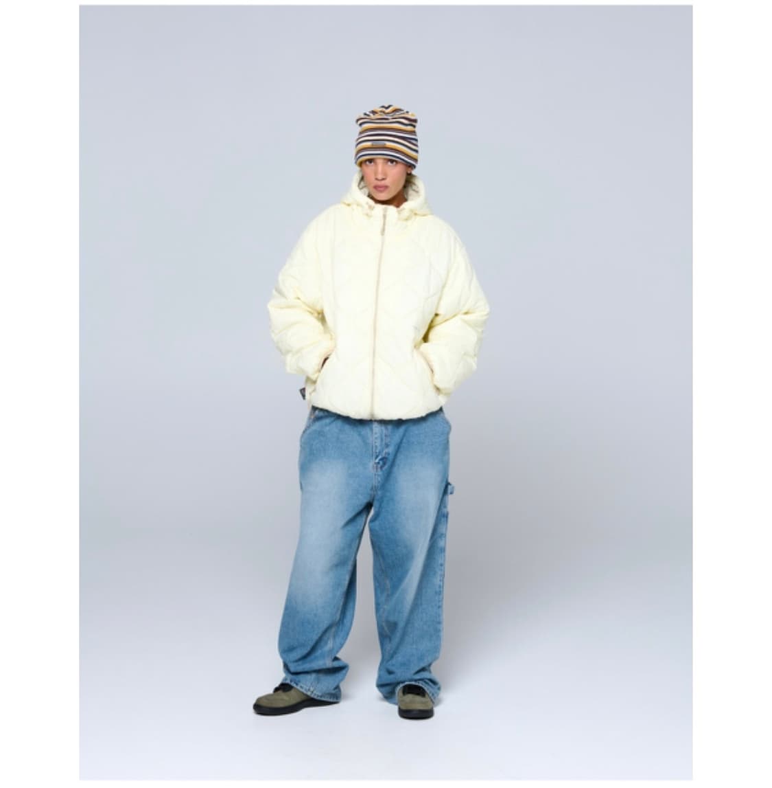 위캔더스 경량패딩 옐로우 L 상품이미지4