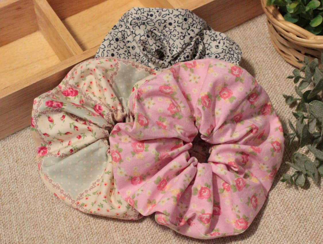 핸드메이드 스크런치 3개세트 상품이미지3