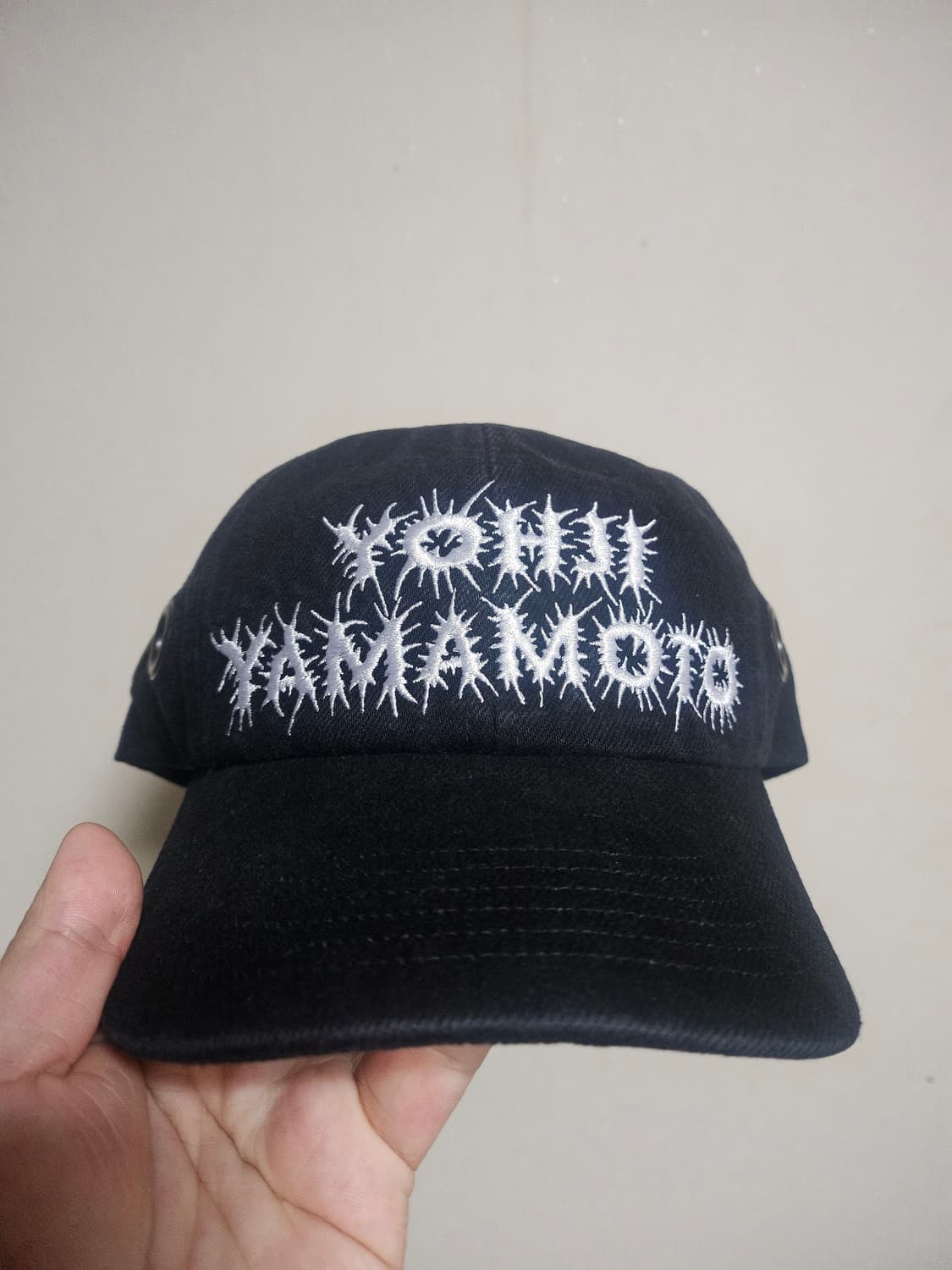 슈프림 모자 요지 야마모토 Grommet 6패널 블랙 볼캡 상품이미지2