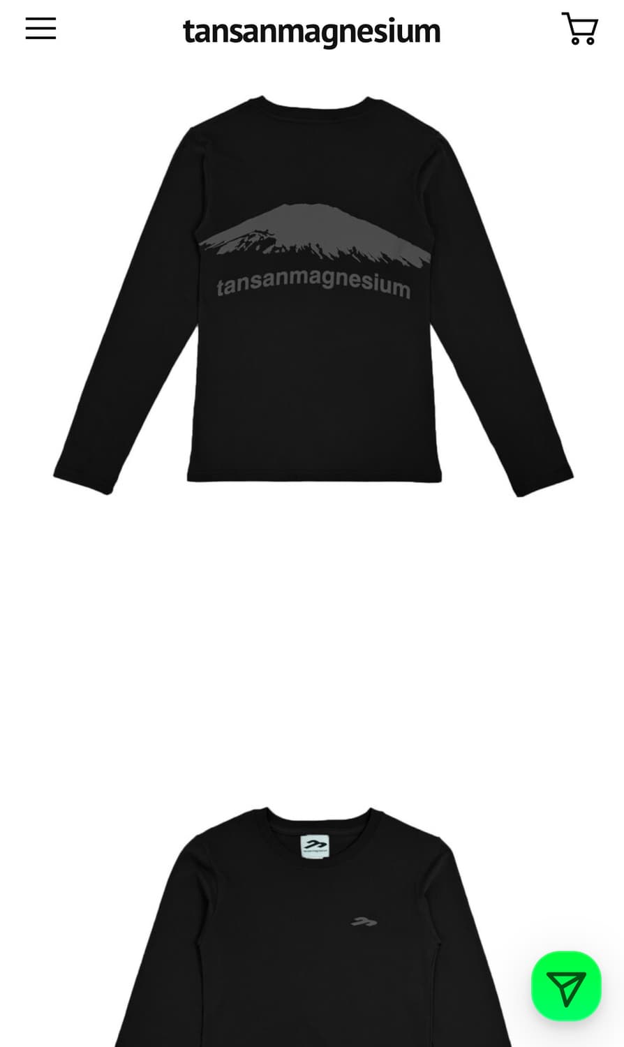 마운틴 롱슬리브 블랙(미개봉) 상품이미지1