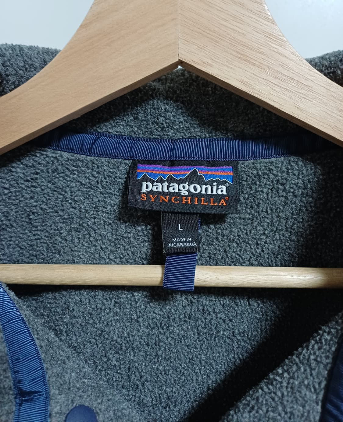 [L] 파타고니아 신칠라 스냅티 니켈 / 네이비 블루 상품이미지5