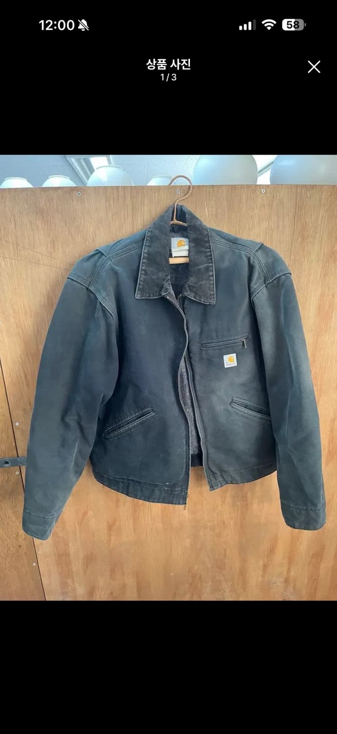 칼하트 디트로이트 J01 블랙 데미지 자켓 상품이미지9