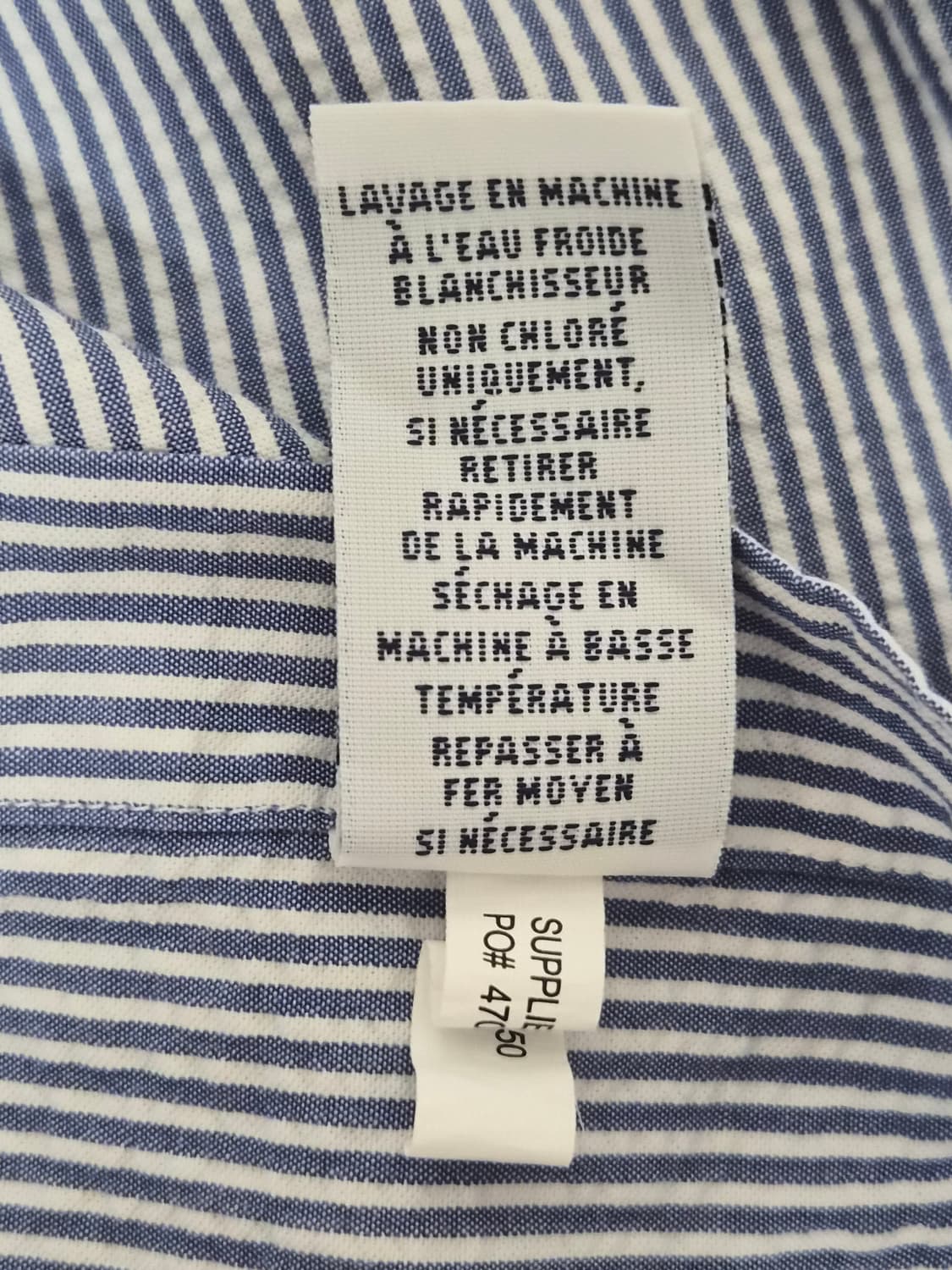 폴로랄프로렌Polo 스트라이프 시어서커 반팔 셔츠 M - S398 상품이미지6