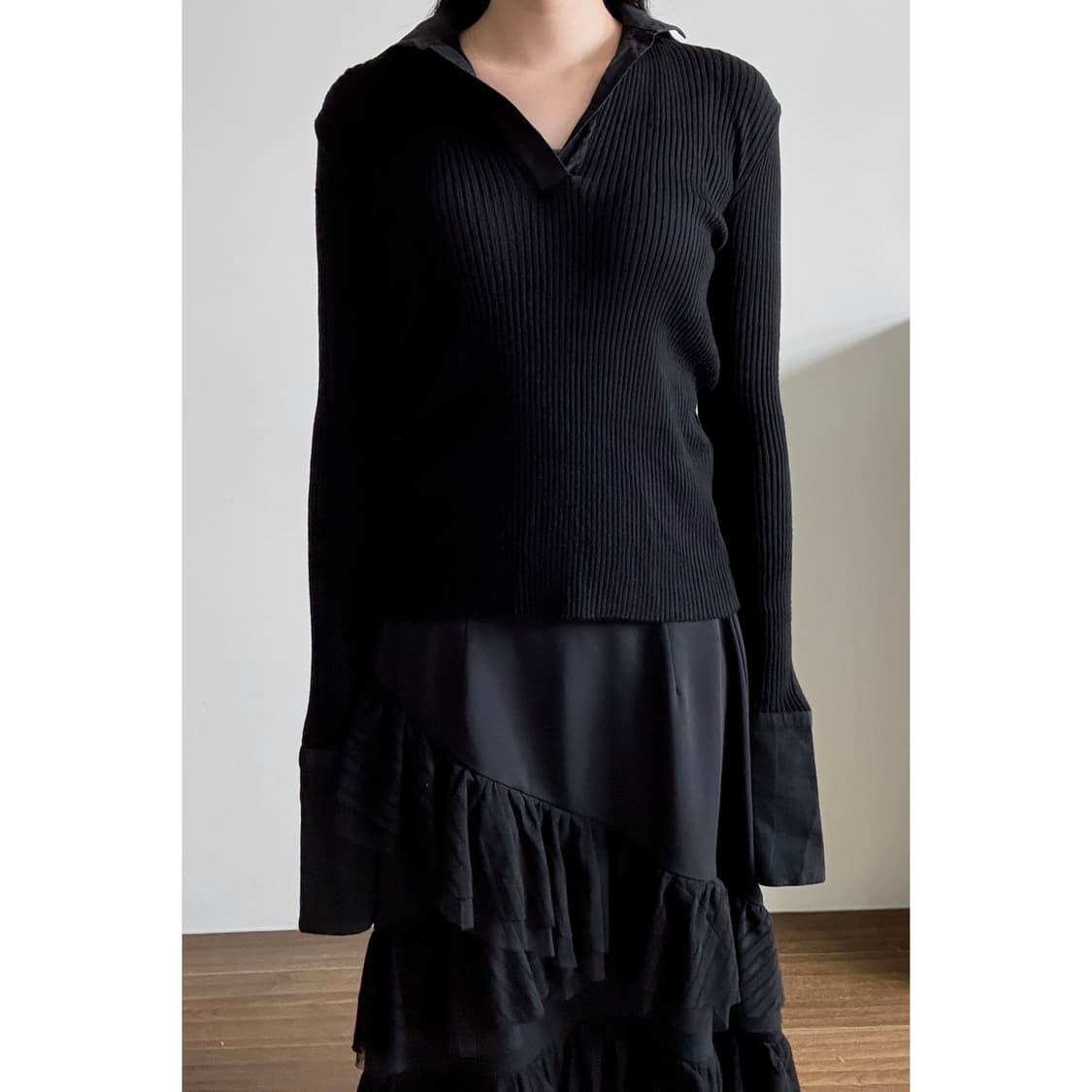 Shirt Layer Knit 상품이미지1