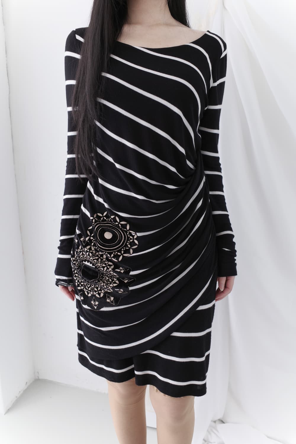 desigual) stripe draping one-piece 상품이미지7