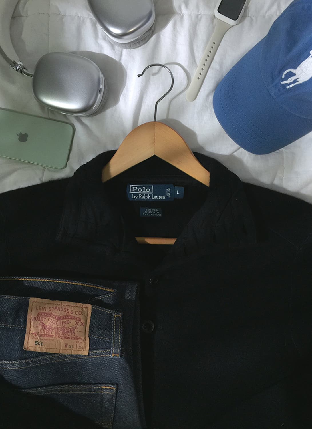 (MAN) 폴로랄프로렌 플리스 버튼넥 니트 M  상품이미지2