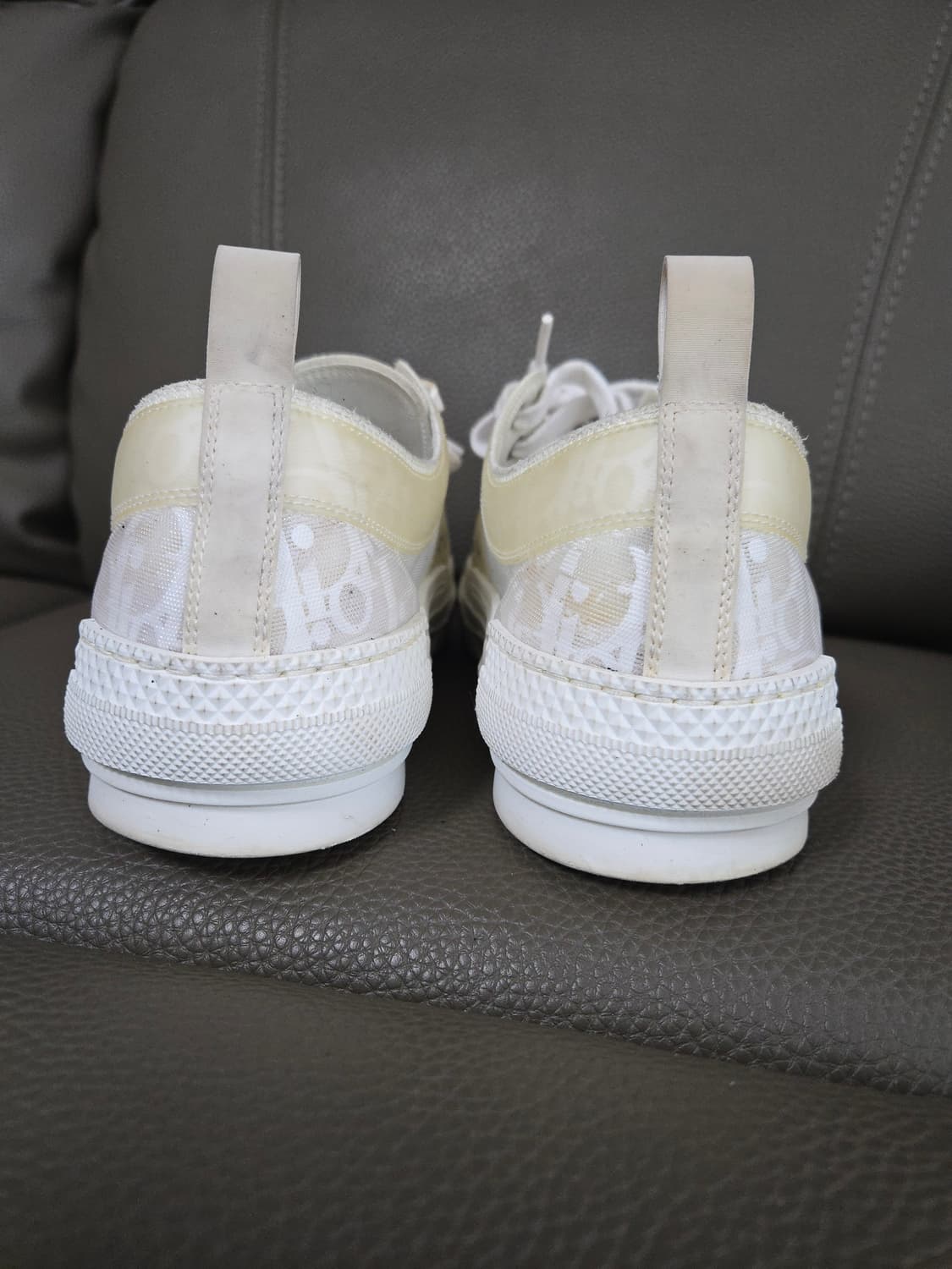 디올 b23 오블리크 스니커즈 로우 화이트 41 (260) 상품이미지5