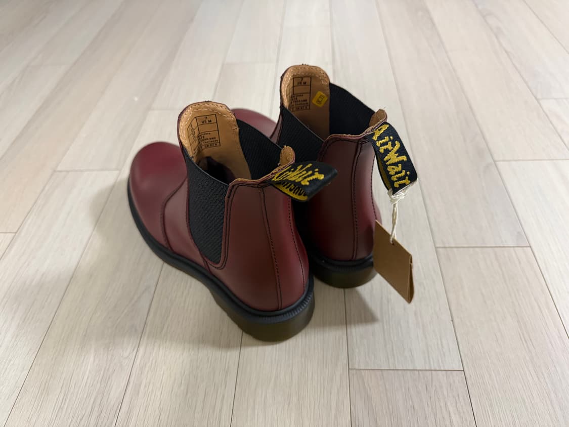 닥터마틴 2976 체리 레드 첼시 부츠 UK6 250 상품이미지2