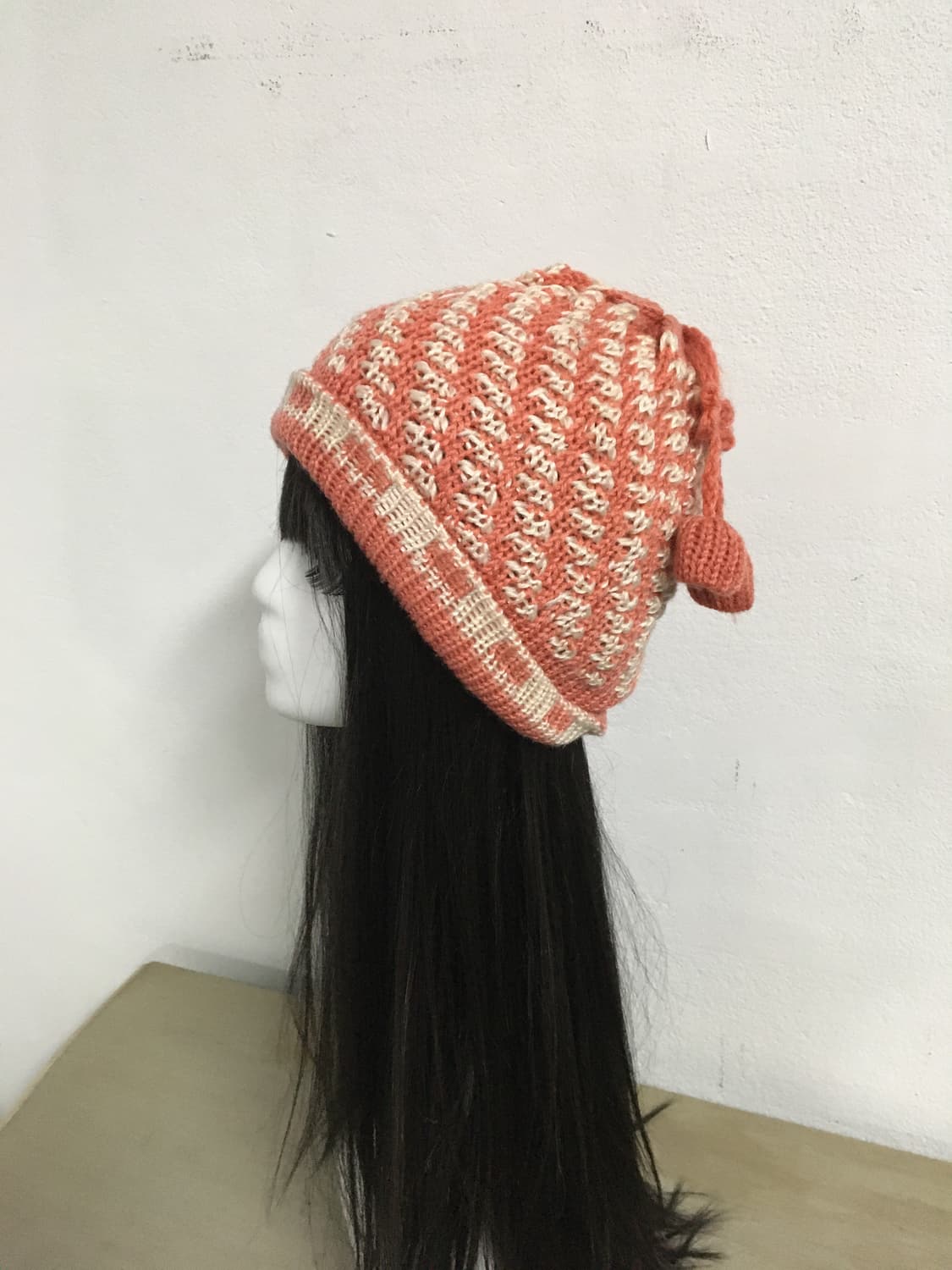  pom pattern knit beanie 상품이미지1