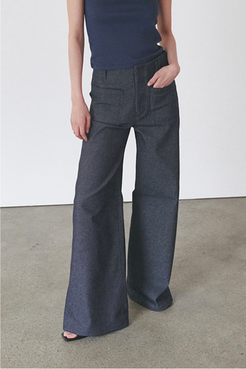 오데스 데님 SEMI WIDE DENIM TROUSERS 상품이미지1