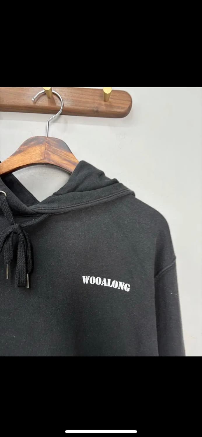 우알롱 백로고 후드티 H931 상품이미지4