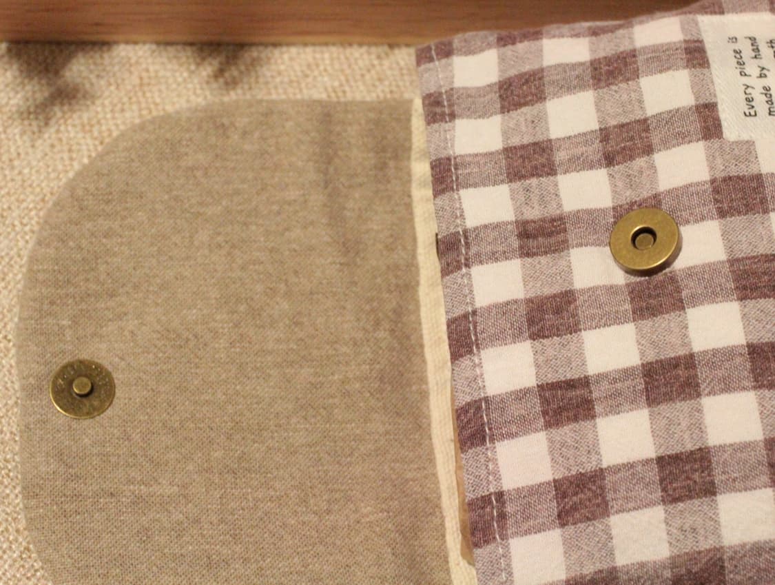 핸드메이드 체크 파우치 상품이미지7