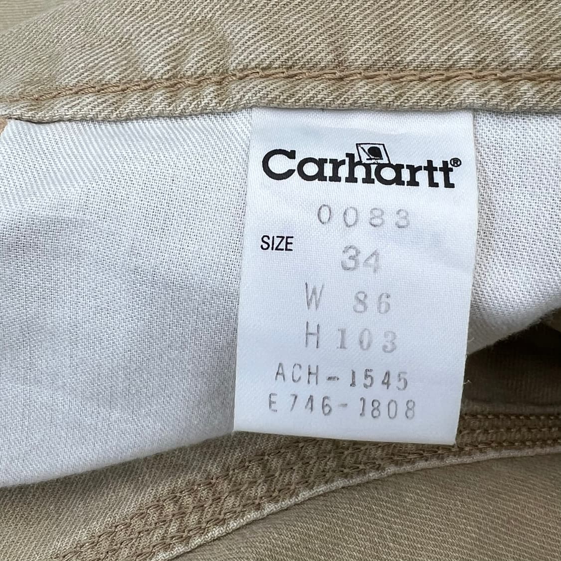 칼하트 카펜터 카고 팬츠 r2611 상품이미지5