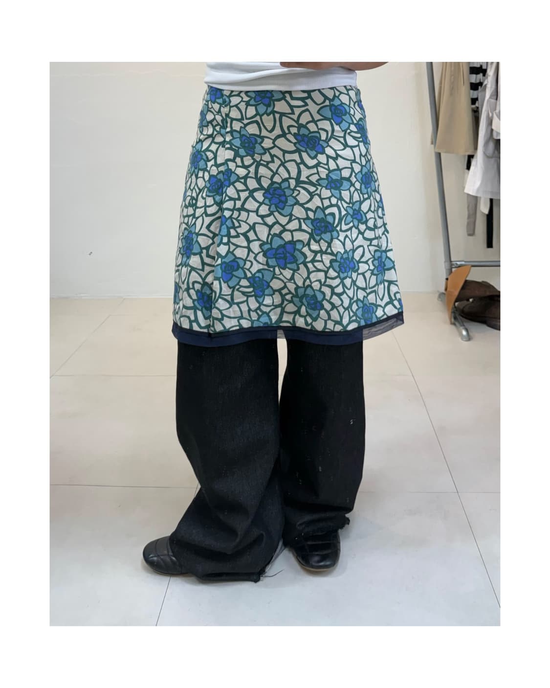 빈티지 미디 스커트 상품이미지1