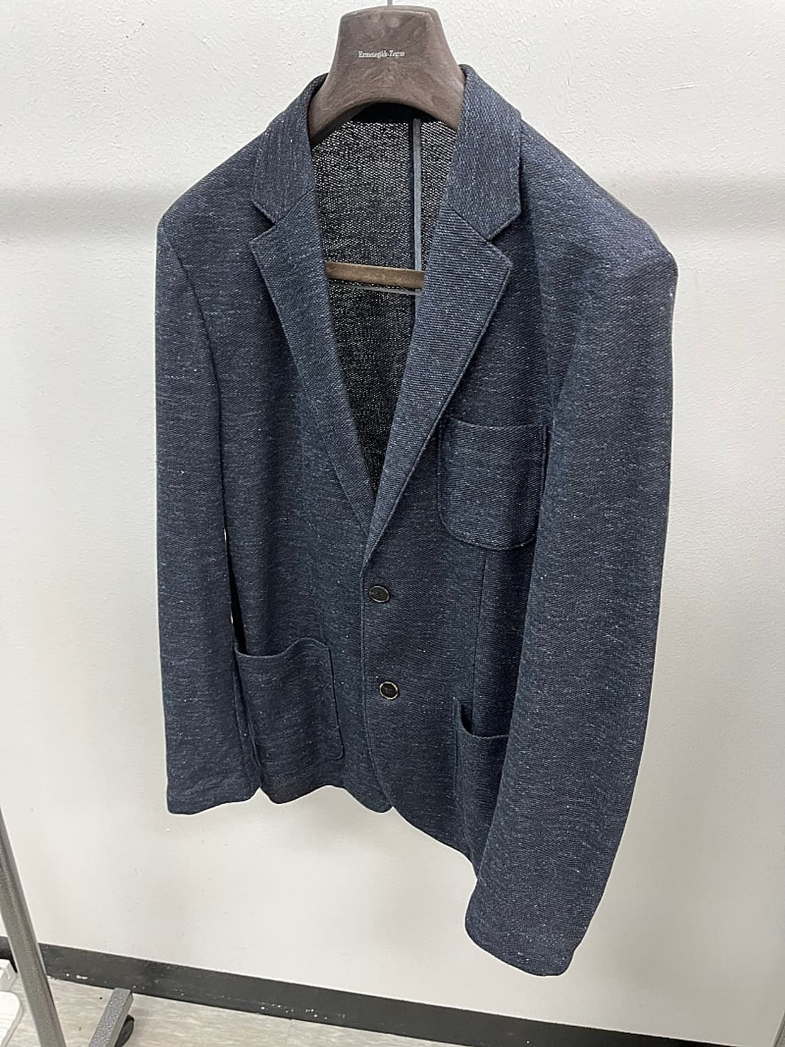 100) 시리즈 네이비 린넨스판자켓  상품이미지1