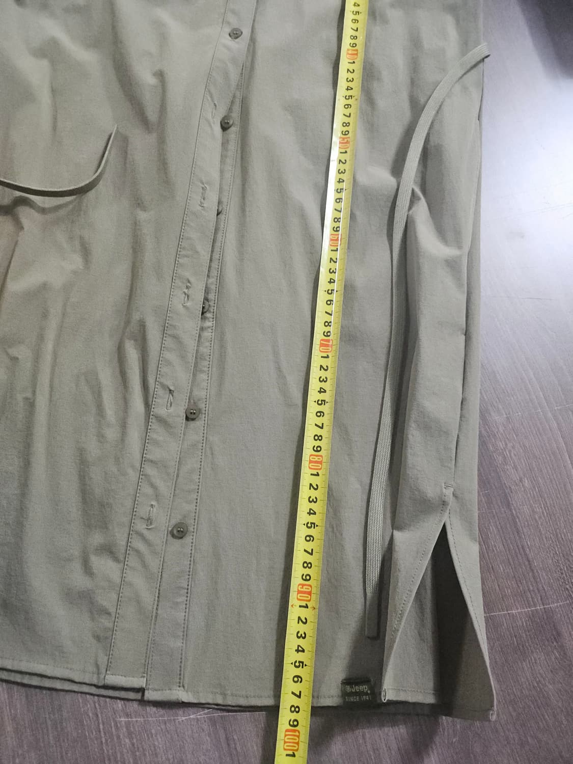 JEEP  지프 카키색 셔츠형 롱 원피스 S 상품이미지8