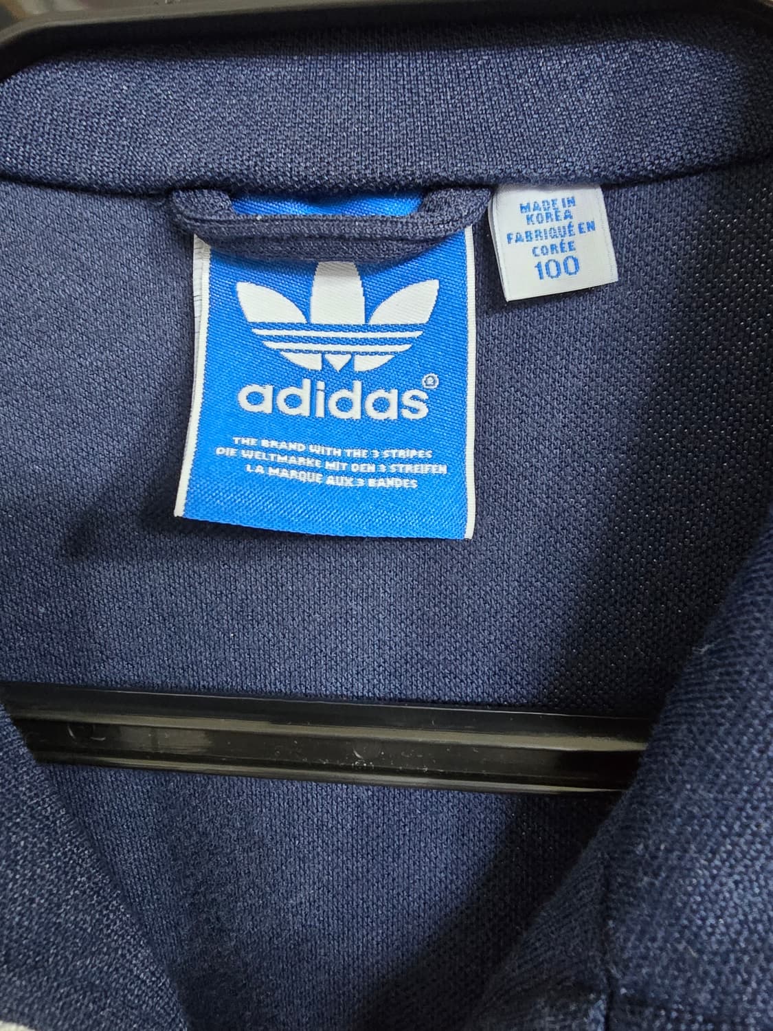 아디다스 삼선 트랙탑 네이비 (1582) 상품이미지3