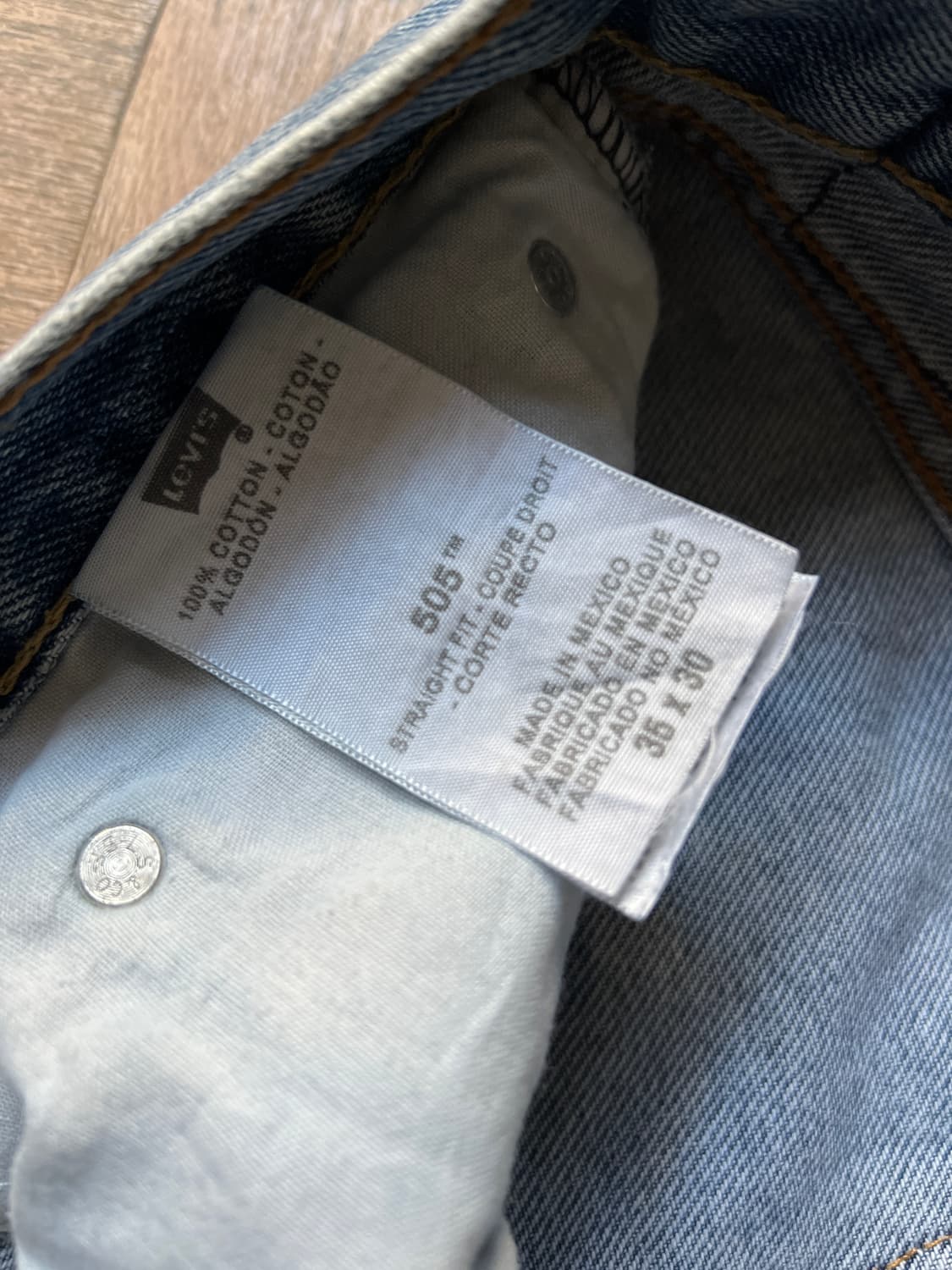 [36]리바이스 505 멕시코제 데님 팬츠 상품이미지5