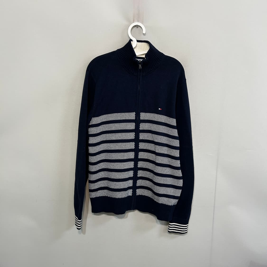 타미힐피거 남성 니트 집업 M 100 상품이미지1