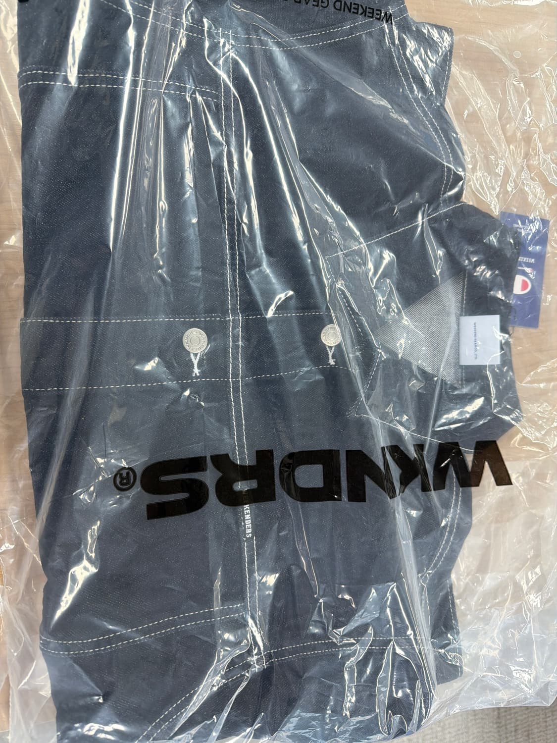 위캔더스 챔피온 콜라보 청자켓 M사이즈 상품이미지1