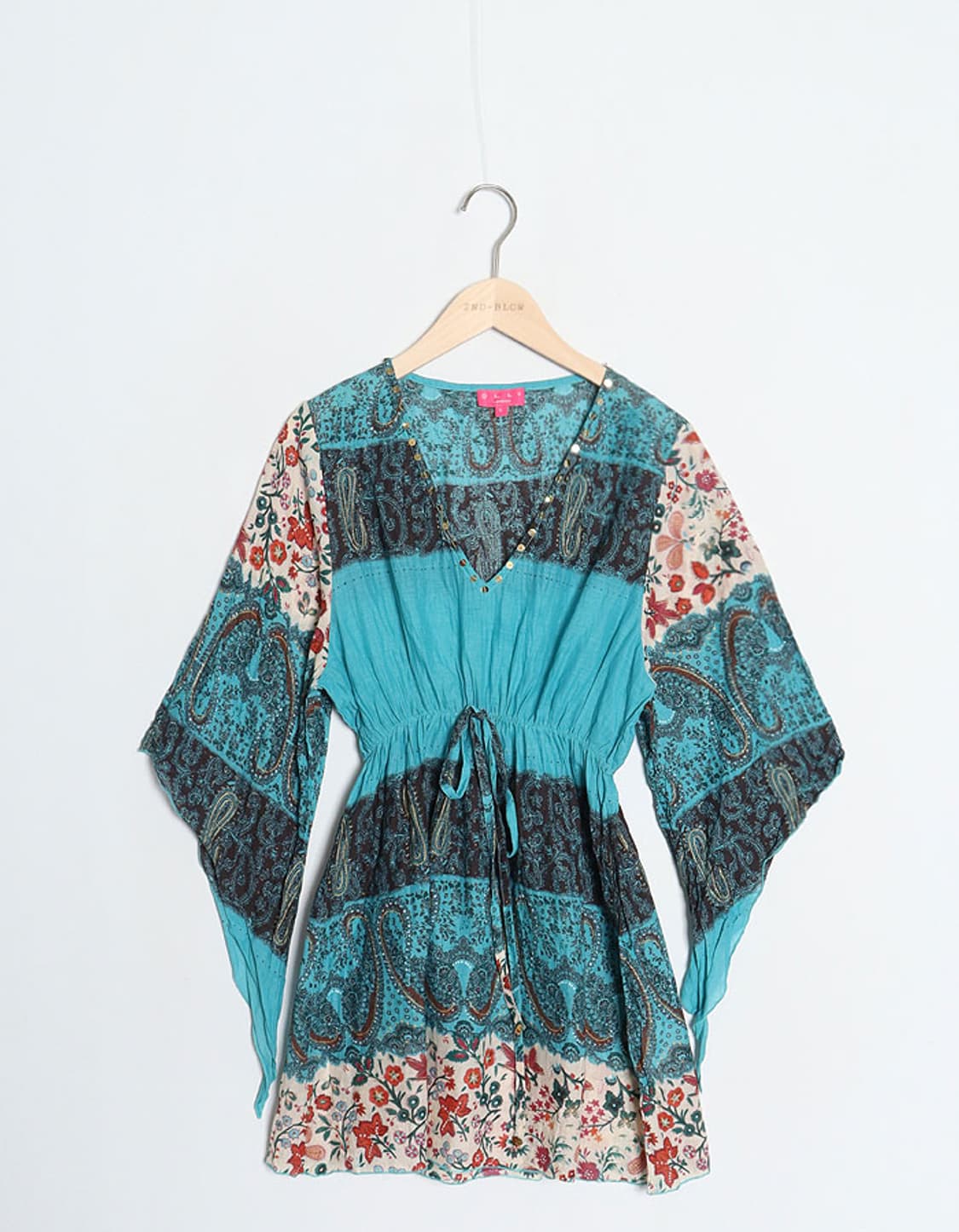 O L L Y London 3/4 Sleeve Ethnic Blouse 상품이미지1