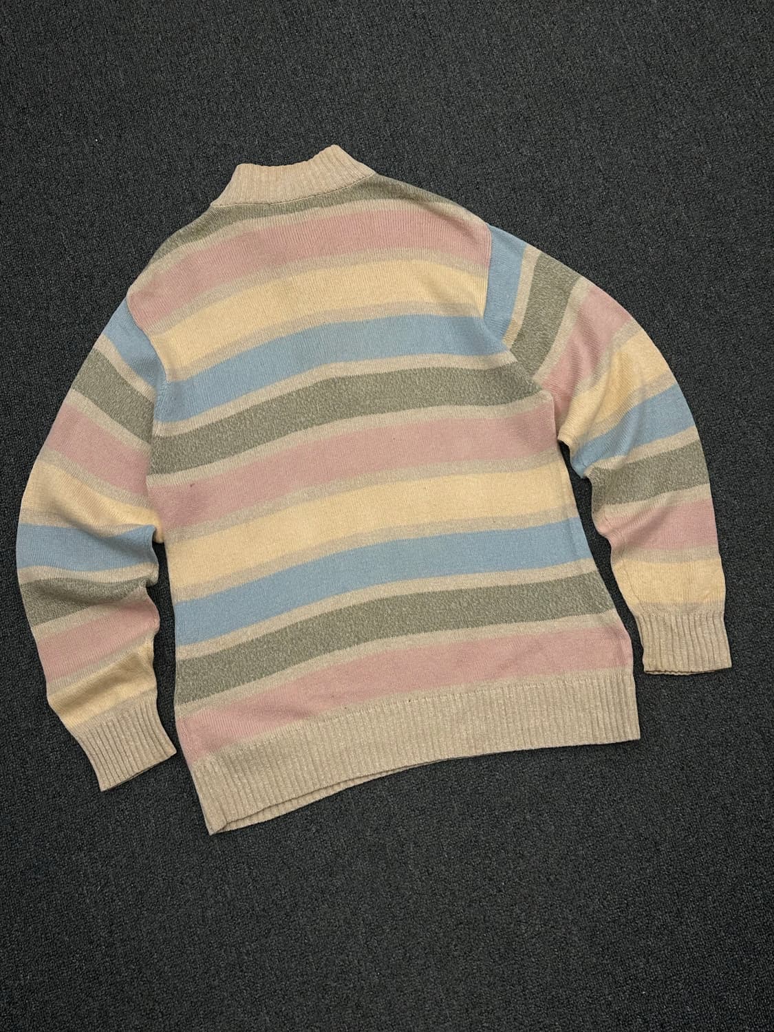 M)Chaps Ralph Lauren 빈티지 멀티컬러 스트라이프 하프집  상품이미지4