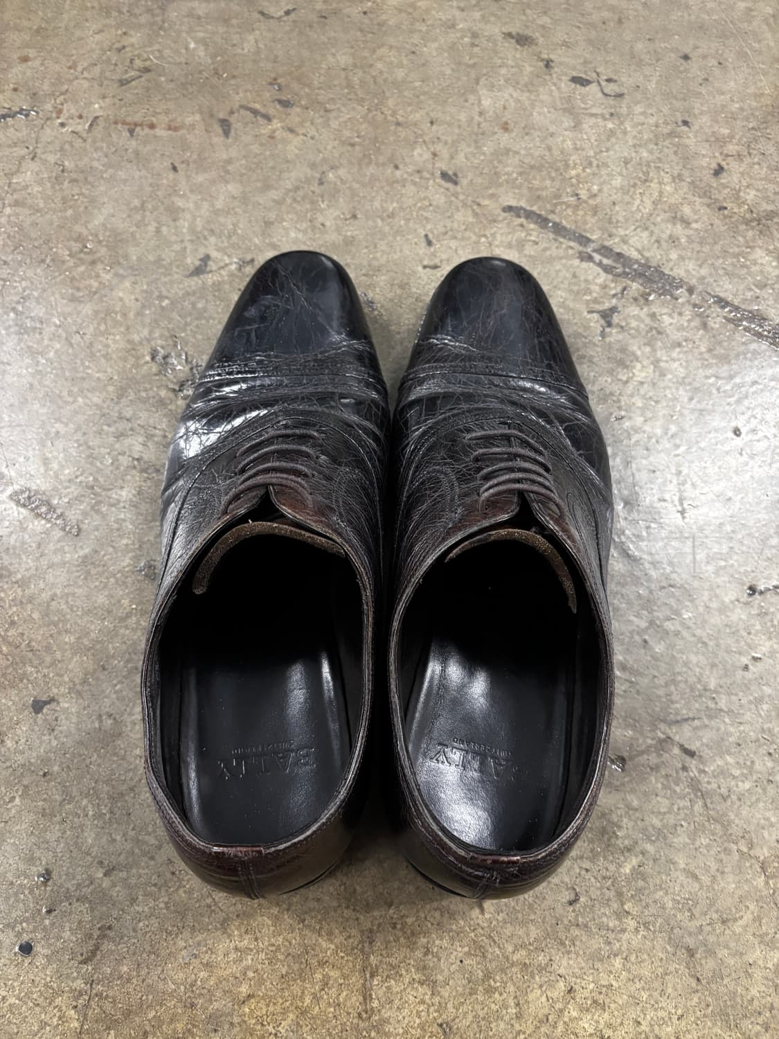 BALLY 악어 패턴 옥스포드 슈즈 260 상품이미지6