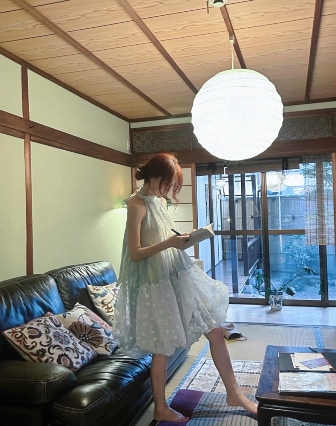 로즈아일랜드 해파리 연청 언밸런스 패치 홀터 원피스 fairycore 상품이미지4