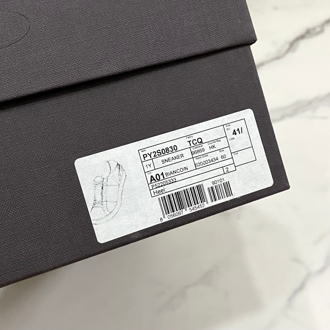 41.5 발렌티노 히든 스니커즈 신발 유광 블랙 풀박스 상품이미지6