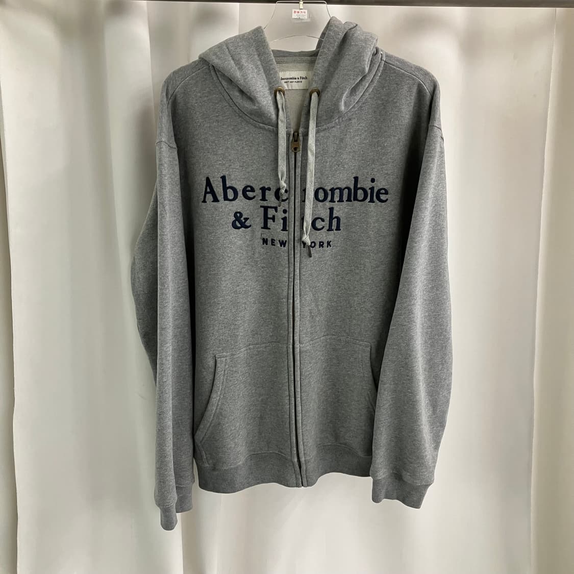 아베크롬비 그레이 플리스 후드집업 XXL 상품이미지1