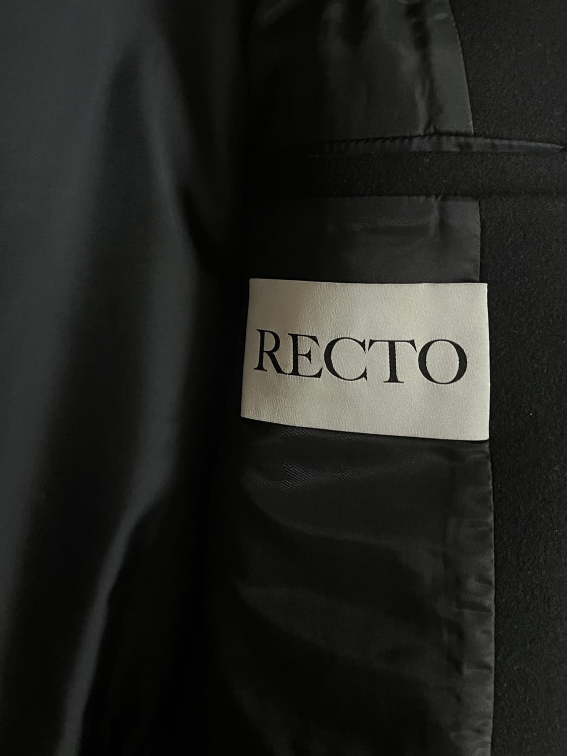 22FW 남성 렉토 블랙 베를린 코트 L 사이즈 상품이미지6