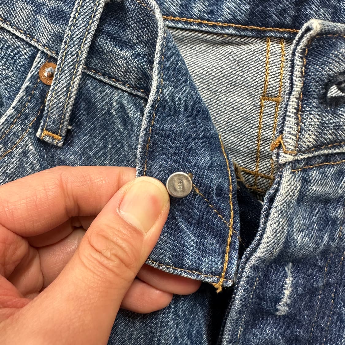 리바이스 501CT 블루 진 데님 팬츠 27 상품이미지7