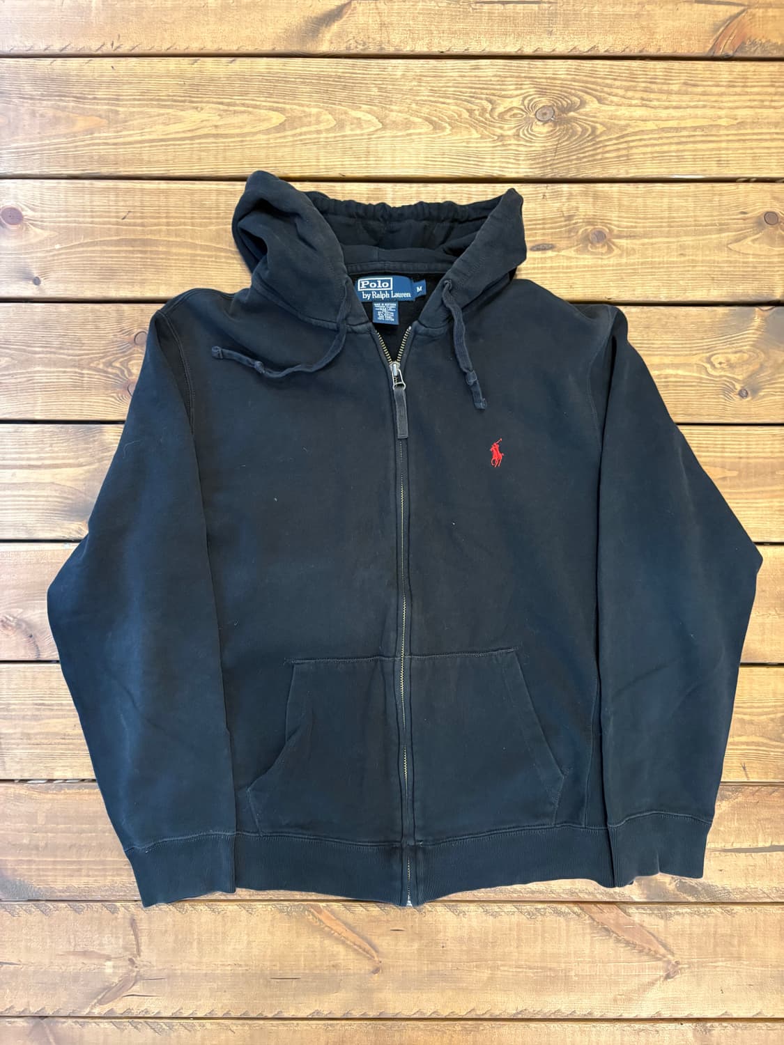 폴로 블랙 후드집업 상품이미지5