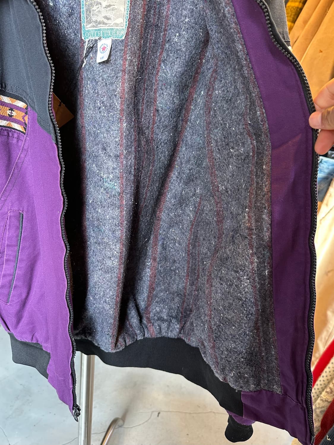 90s 웨스턴 아즈텍 컨버스 붐버 자켓 made in usa 상품이미지8