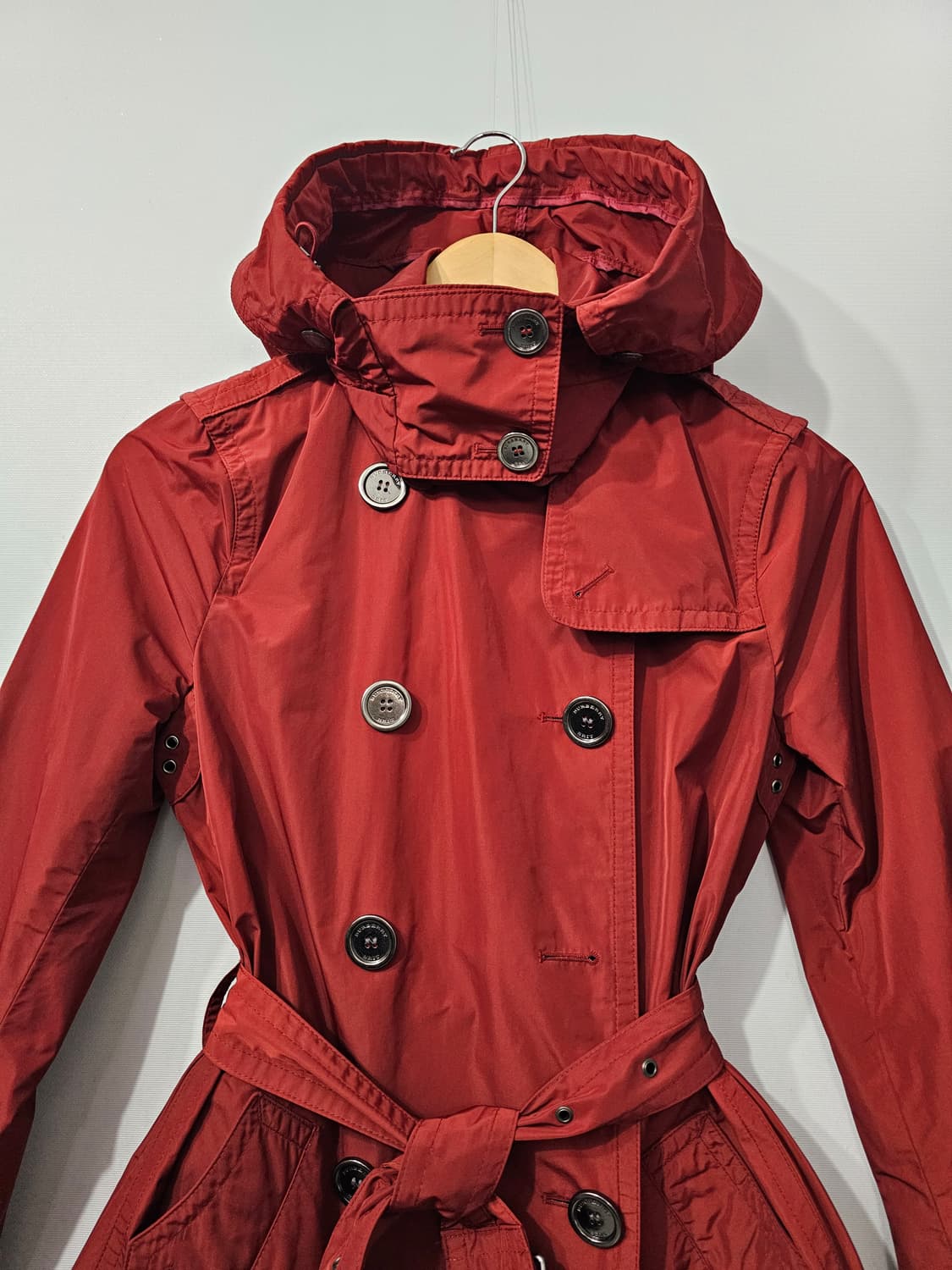 정품 버버리 브릿 후드 트렌치 코트 ~55 상품이미지5