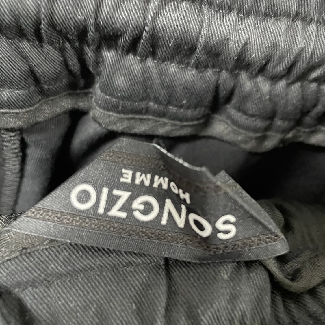 송지오 옴므 밴딩 블랙 팬츠 44 상품이미지5