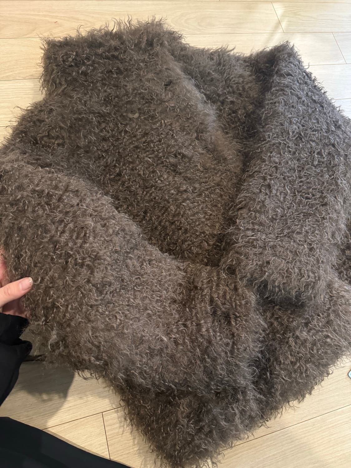 코이세이오 헤어리 퍼자켓 브라운 상품이미지2